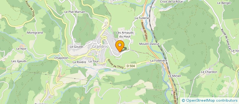 localisation de l'entreprise SCI 2JSV  LAMURE SUR AZERGUES