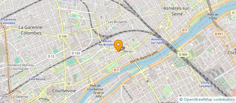 localisation de l'entreprise SCI 2JTL  COURBEVOIE