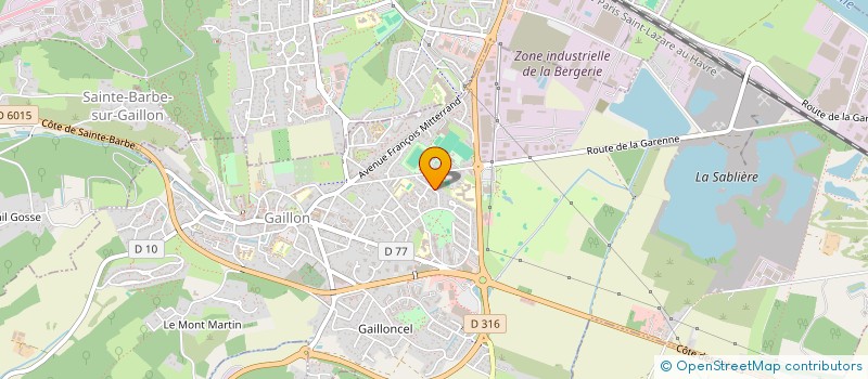 localisation de l'entreprise SCI 2JVD  GAILLON