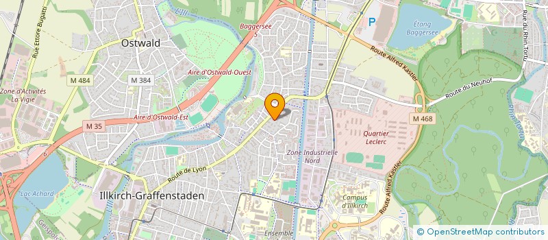 localisation de l'entreprise SCI 2K  ILLKIRCH-GRAFFENSTADEN
