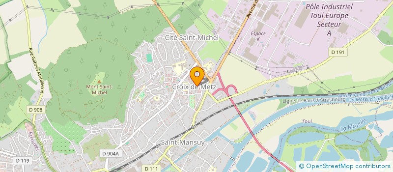 localisation de l'entreprise SCI 2K  TOUL