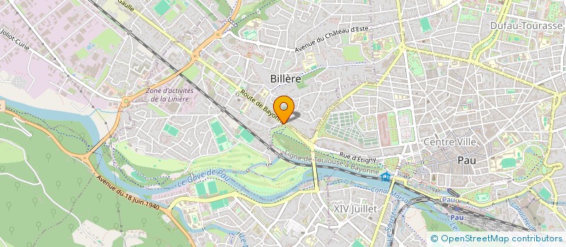 localisation de l'entreprise SCI 2K  BILLERE