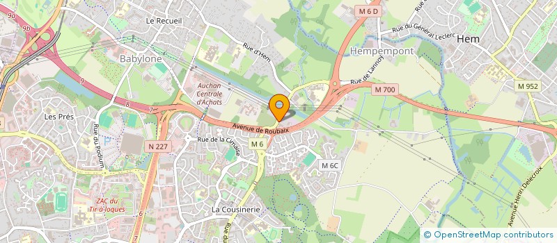 localisation de l'entreprise SCI 2K IMMO à VILLENEUVE-D'ASCQ