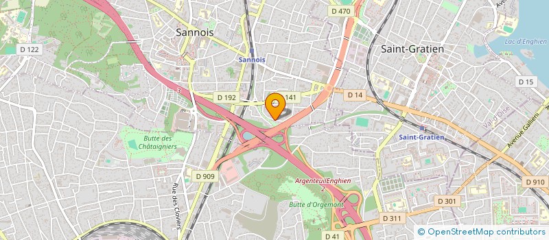 localisation de l'entreprise SCI 2K08  SANNOIS