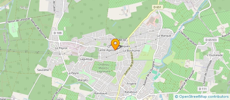 localisation de l'entreprise SCI 2K2L  LEOGNAN