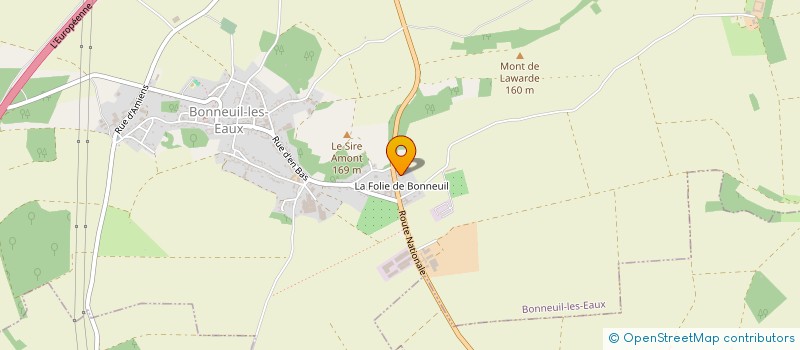 localisation de l'entreprise SCI 2L.2D  BONNEUIL-LES-EAUX