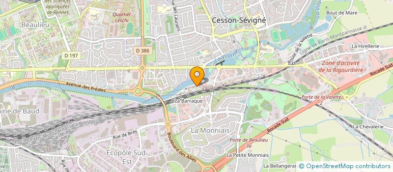 localisation de l'entreprise SCI 2L  CESSON-SEVIGNE