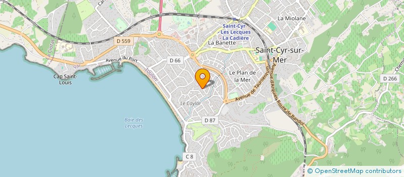 localisation de l'entreprise SCI 2L à SAINT-CYR-SUR-MER