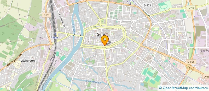 localisation de l'entreprise SCI 2L  SENS