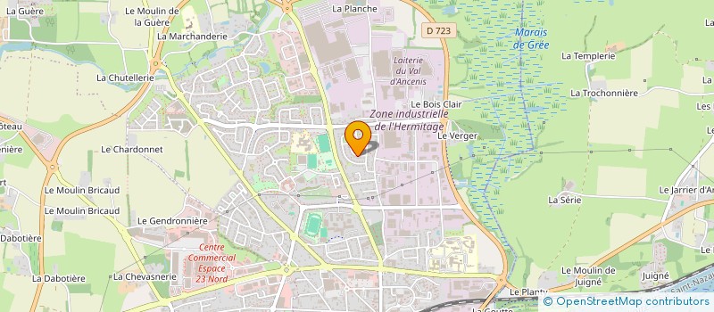 localisation de l'entreprise SCI 2L  ANCENIS-SAINT-GEREON