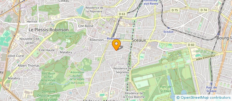 localisation de l'entreprise SCI 2L  SCEAUX