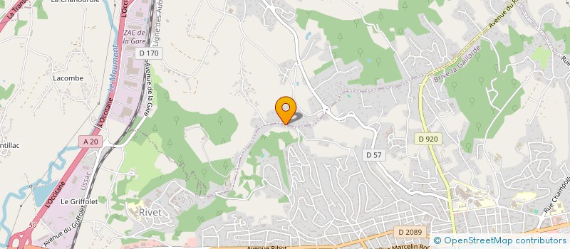 localisation de l'entreprise SCI 2L  BRIVE-LA-GAILLARDE