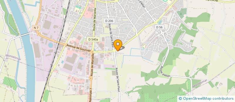 localisation de l'entreprise SCI 2L IMMO à MONTELIMAR