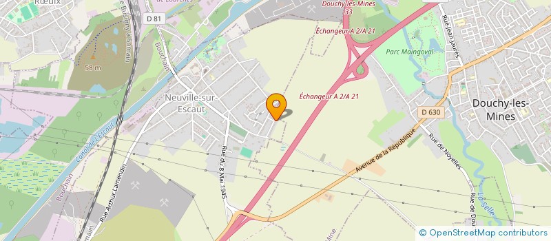 localisation de l'entreprise SCI 2L IMMO  NEUVILLE-SUR-ESCAUT