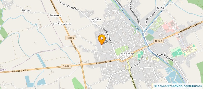 localisation de l'entreprise SCI 2L3MG  MONTECH