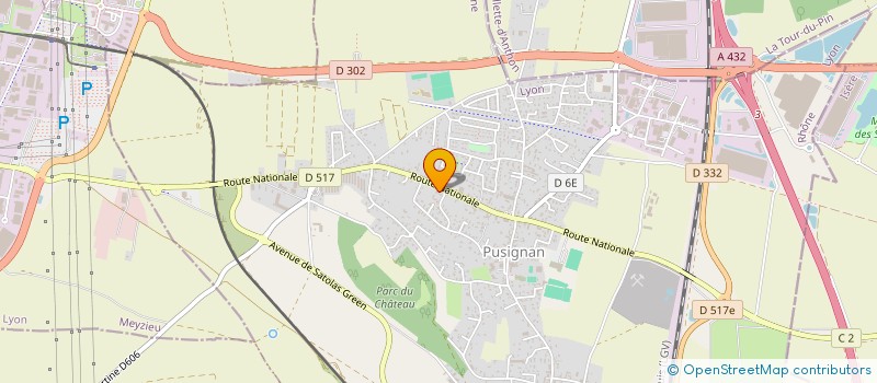 localisation de l'entreprise SCI 2LA  PUSIGNAN