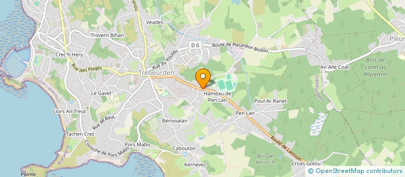 localisation de l'entreprise SCI 2LB  PLEUMEUR-BODOU