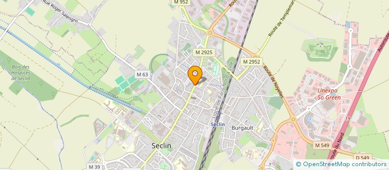 localisation de l'entreprise SCI 2LBI  SECLIN