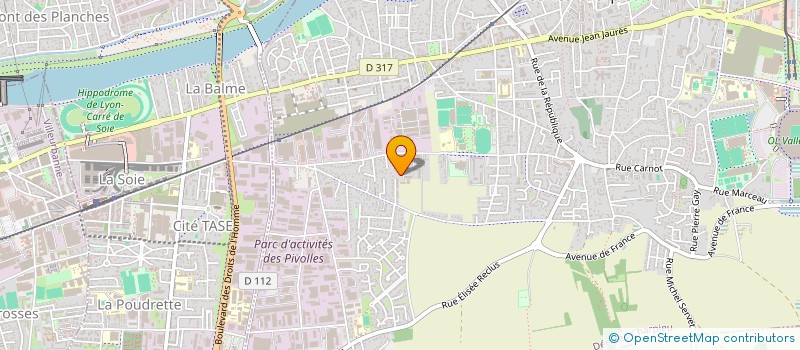 localisation de l'entreprise SCI 2LCG  DECINES-CHARPIEU