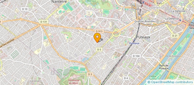 localisation de l'entreprise SCI 2LEDC  NANTERRE