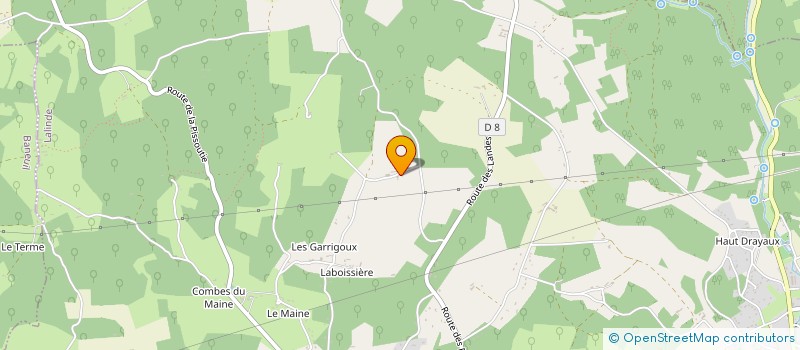 localisation de l'entreprise SCI 2LEF  LALINDE