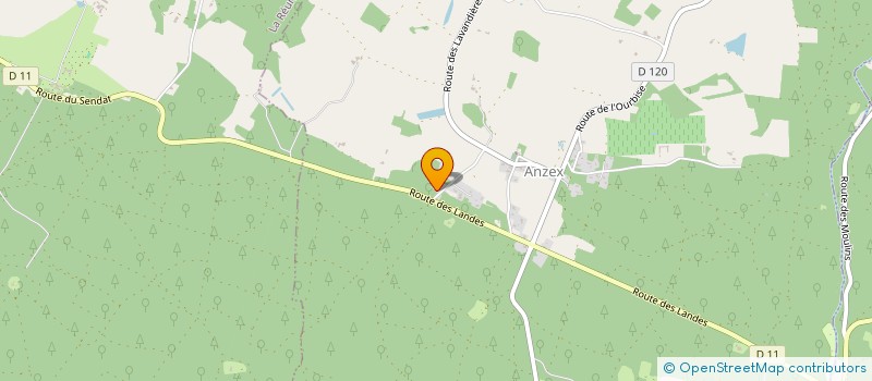 localisation de l'entreprise SCI 2LET  POUSSIGNAC