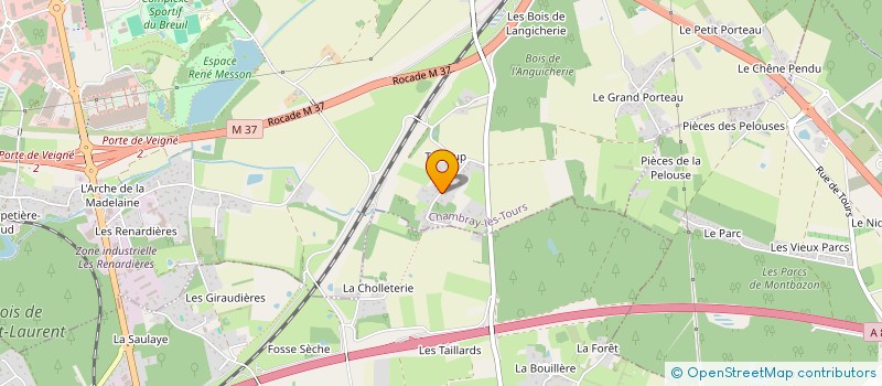 localisation de l'entreprise SCI 2LF  CHAMBRAY-LES-TOURS