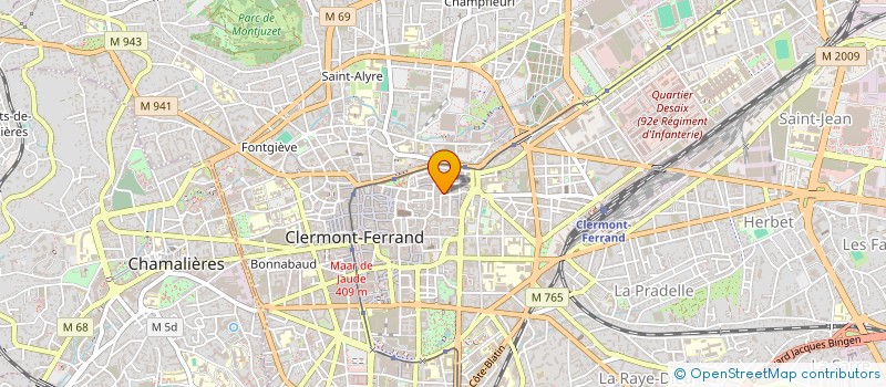 localisation de l'entreprise SCI 2LH  CLERMONT FERRAND