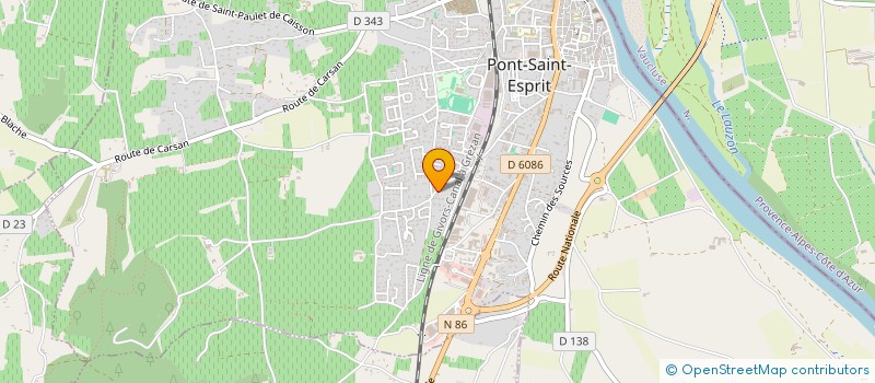 localisation de l'entreprise SCI 2LJ  PONT-SAINT-ESPRIT