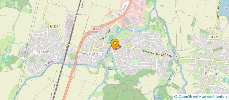 localisation de l'entreprise SCI 2LKV  FEGERSHEIM