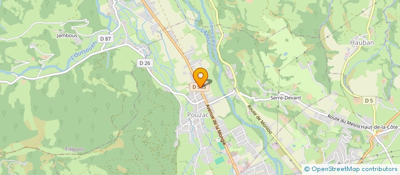 localisation de l'entreprise SCI 2LM  POUZAC