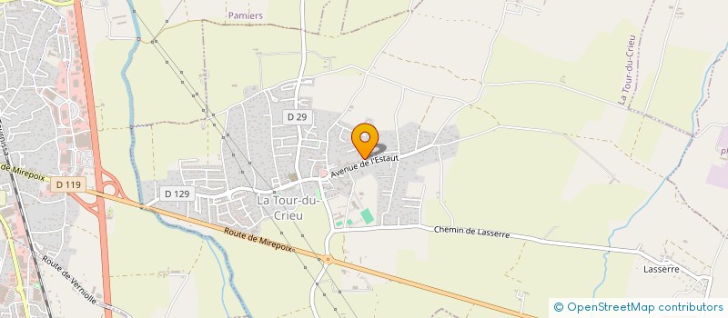 localisation de l'entreprise SCI 2LO à LA TOUR-DU-CRIEU