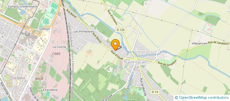 localisation de l'entreprise SCI 2LPH  SAINT-CYR-EN-VAL