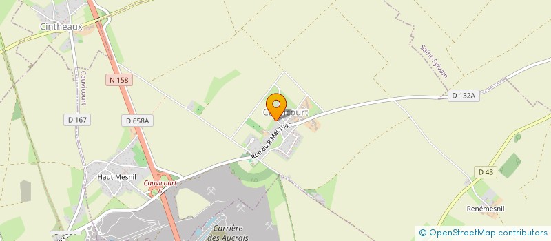 localisation de l'entreprise SCI 2LRV  CAUVICOURT