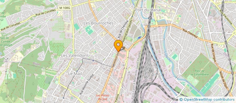 localisation de l'entreprise SCI 2LV à DIJON