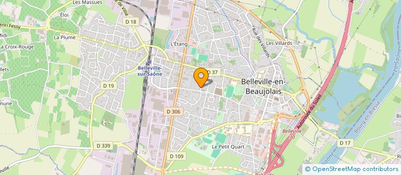 localisation de l'entreprise SCI 2M  BELLEVILLE-EN-BEAUJOLAIS