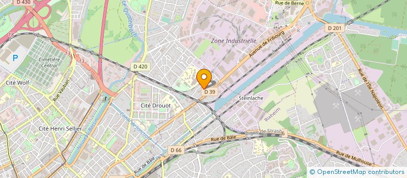 localisation de l'entreprise SCI 2M  ILLZACH