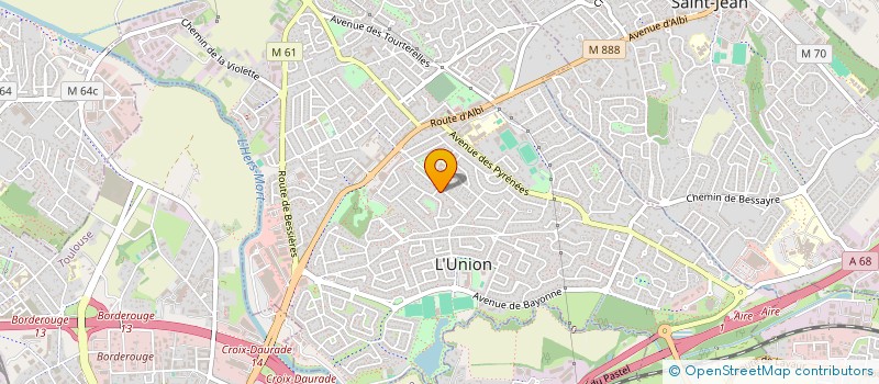 localisation de l'entreprise SCI 2M  L'UNION