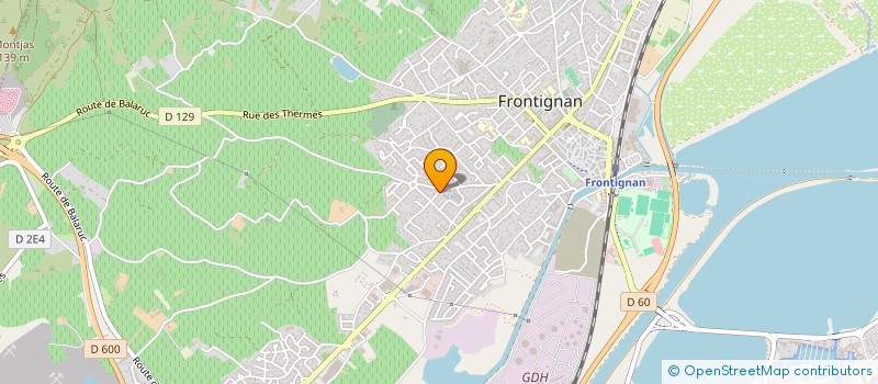 localisation de l'entreprise SCI 2M à FRONTIGNAN