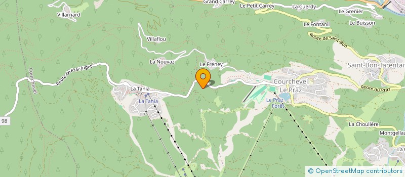 localisation de l'entreprise SCI 2M à COURCHEVEL