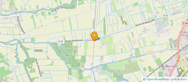 localisation de l'entreprise SCI 2M  BEDARRIDES