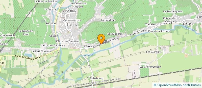 localisation de l'entreprise SCI 2M à VERNOU-SUR-BRENNE
