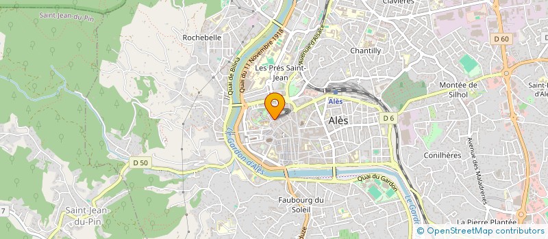 localisation de l'entreprise SCI 2M  ALES