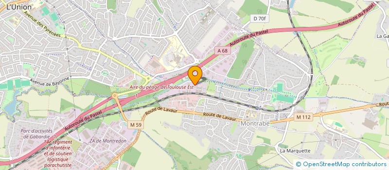 localisation de l'entreprise SCI 2M  MONTRABE