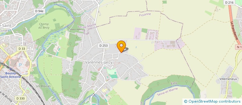 localisation de l'entreprise SCI 2M  VARENNES-JARCY