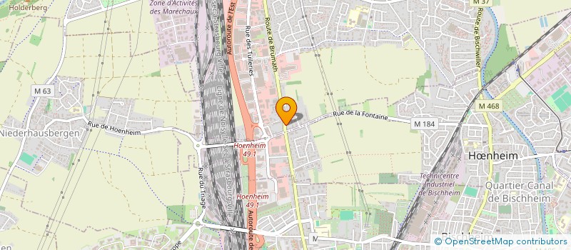 localisation de l'entreprise SCI 2M  SOUFFELWEYERSHEIM