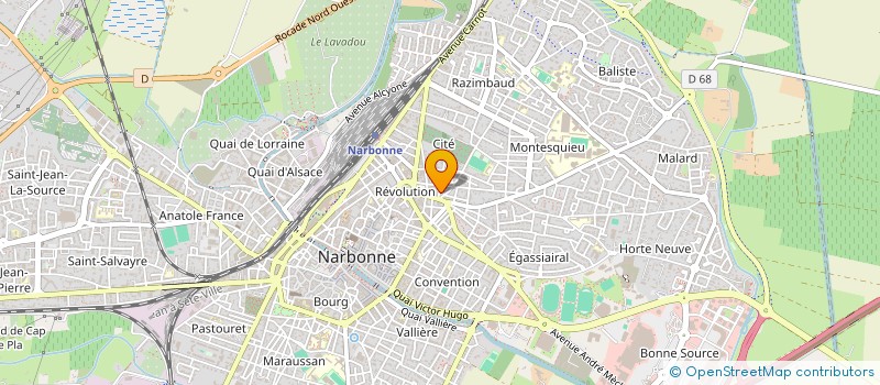 localisation de l'entreprise SCI 2M  NARBONNE