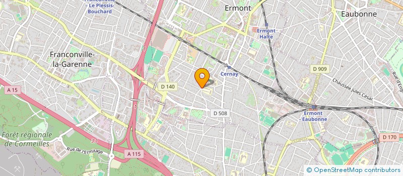localisation de l'entreprise SCI 2M à ERMONT