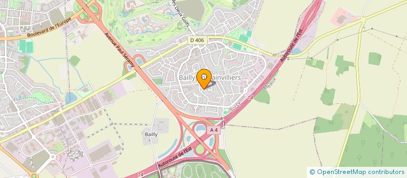 localisation de l'entreprise SCI 2M  BAILLY-ROMAINVILLIERS