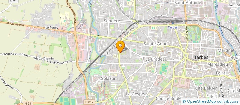 localisation de l'entreprise SCI 2M  TARBES